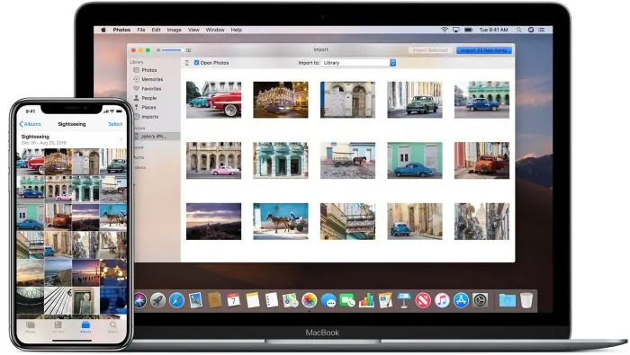 how to download pictures from iphone to mac