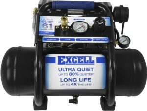 excell Sac22Hpe Excell SAC22HPE 2 Gallon Ultra Quiet Air Compressor