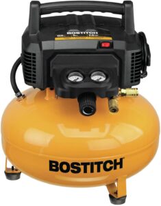 BOSTITCH Pancake Air Compressor, Oil-Free, 6 Gallon